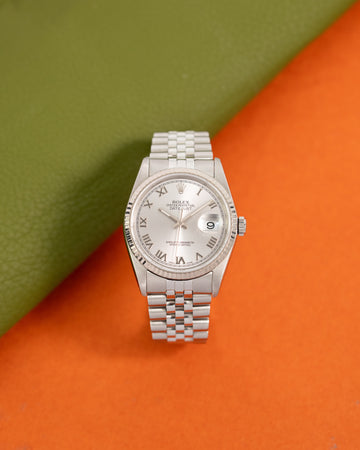 The Rolex Datejust 16234 Silver Roman Dial