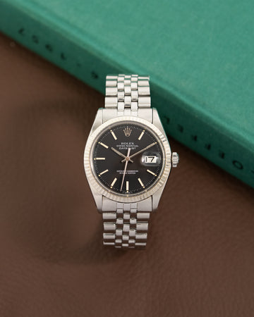 Rolex Datejust 1601 Matte Black Dial
