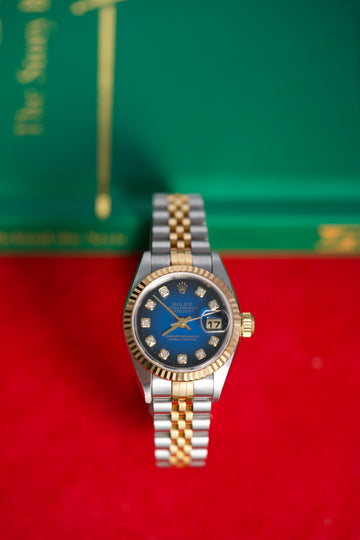 Rolex Lady-Datejust Blue Vignette Diamond Ref. 79173
